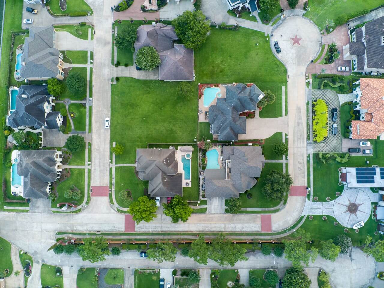 Drone survey imagery for real estate development planning