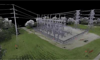 Topographic survey of the Cleburne, TX electrical substation